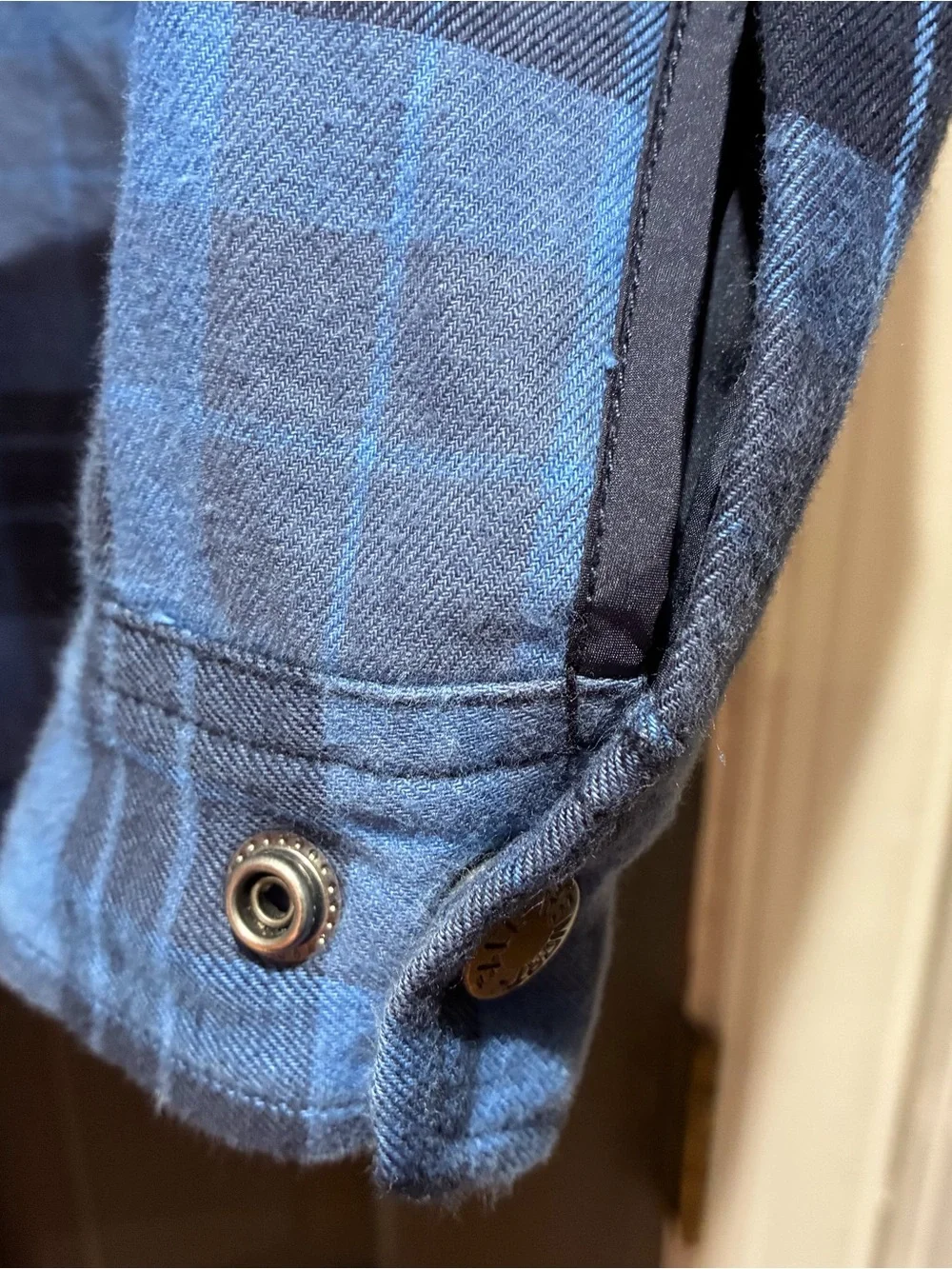 The North Face Men's Blue Plaid Sherpa Shirt Jacket